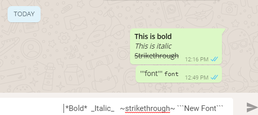 Changing Whats app Font