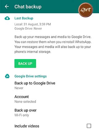 How to Backup WhatsApp Messages