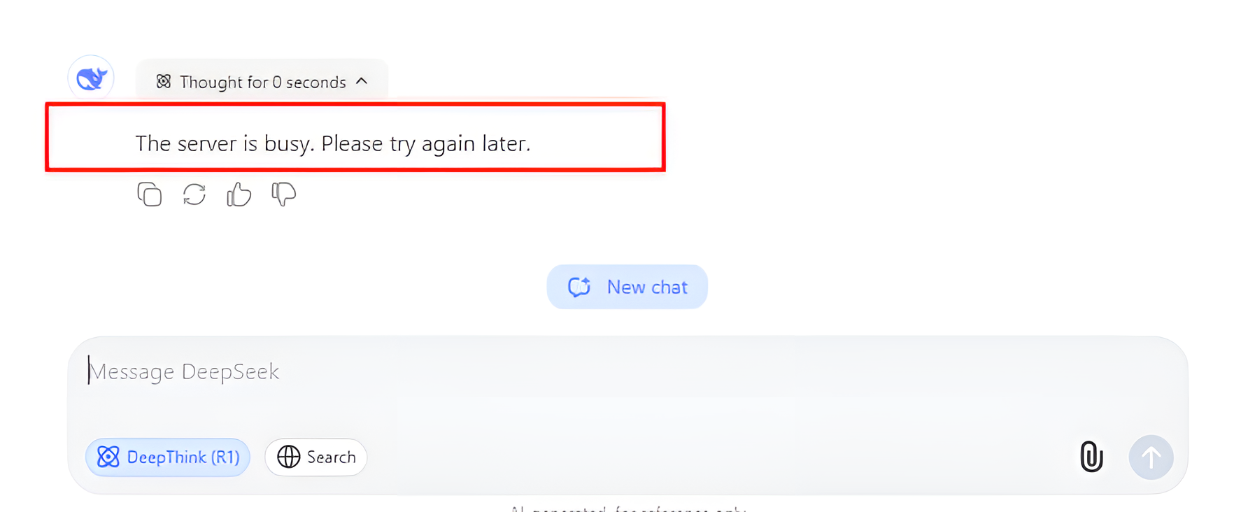 What to do when DeepSeek is down